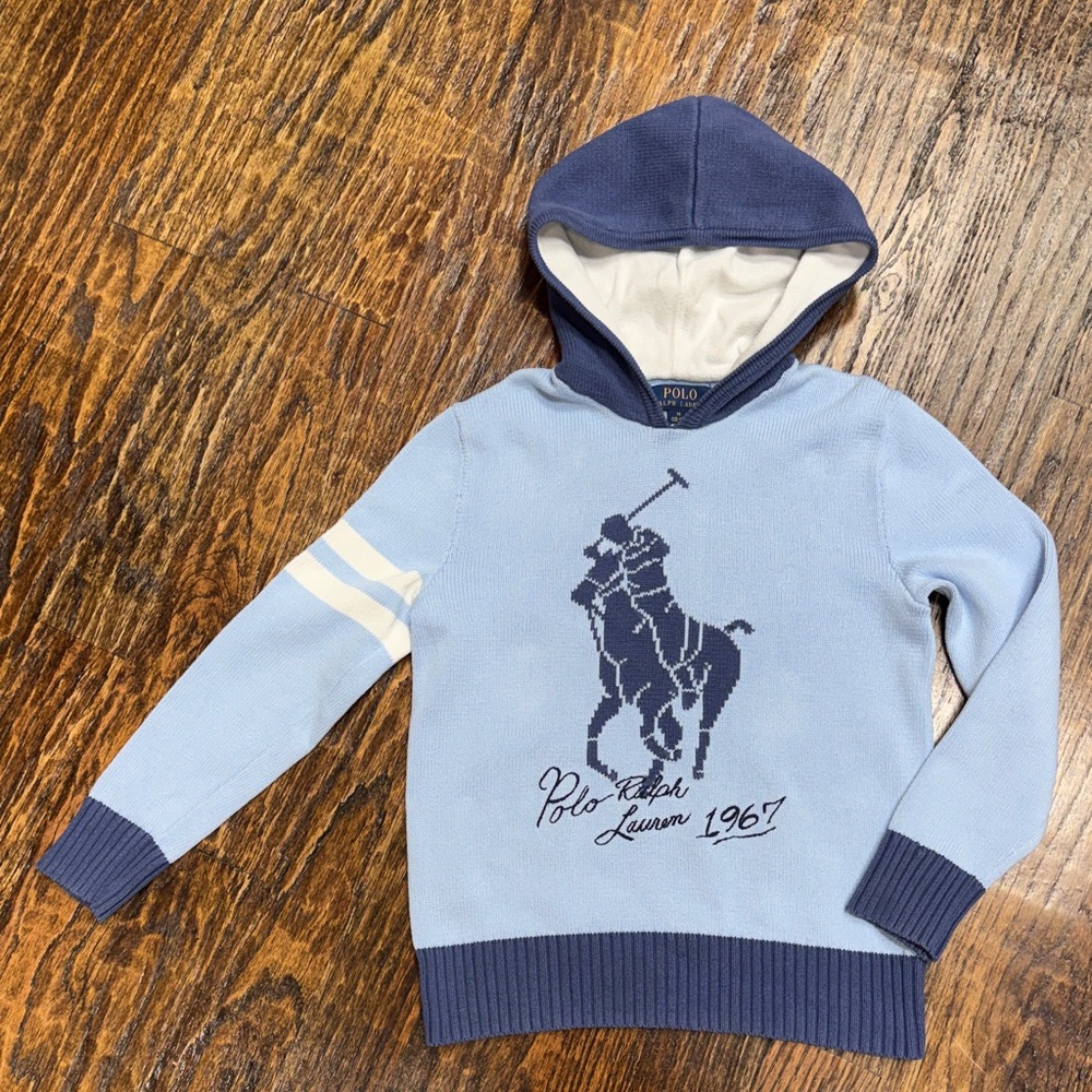Polo Ralph Lauren Light Blue Knit Sweater